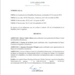 Presidente Luis Abinader Confirma al Gobernador del Banco Central y al Superintendente de Bancos