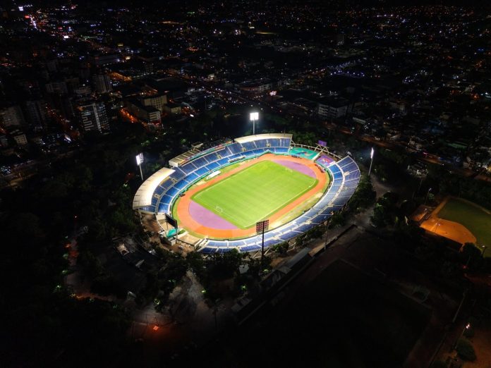 Presidente Abinader y Ministro Bonilla entregan primera etapa de remodelación del Estadio Olímpico Félix Sánchez